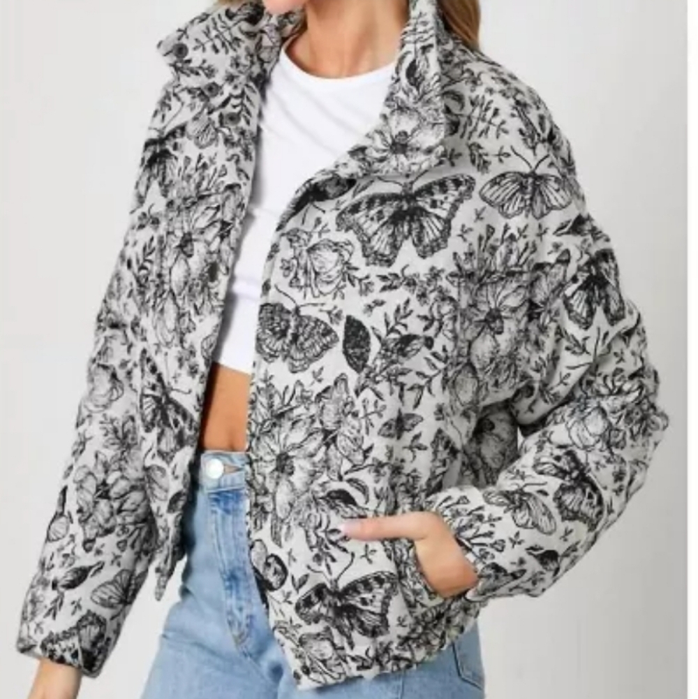 Polagram Fantasia Floral Puffer Jacket
